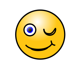 Emoticons: Winking face