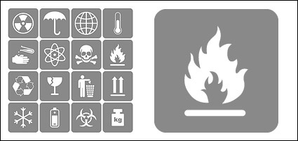 Eps Format, With JPG Preview, Keyword: Vector Logo, Packaging, Fragile, Snow, Flame, Skull, Batteries, Vector ...