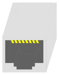 Ethernet Network Connector RJ-45 LAN Female