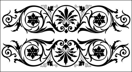 European-style lace Vector -3