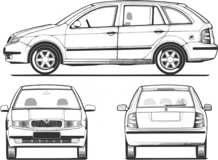 Fabia Car clip art