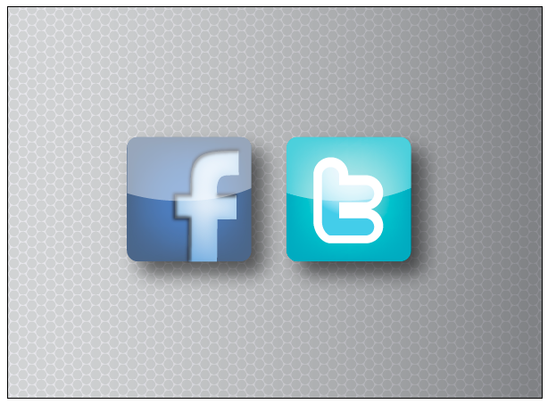 Facebook and Twitter Icons