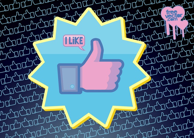 Facebook Like Vector