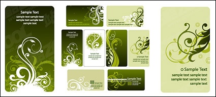 Fashion card template pattern vector