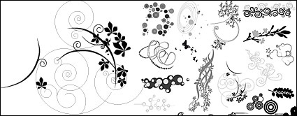 Fashion pattern element vector material