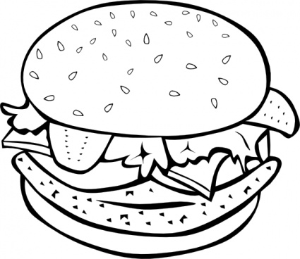 Fast Food Lunch Dinner Ff Menu clip art