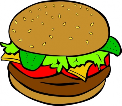 Fast Food Lunch Dinner Ff Menu clip art