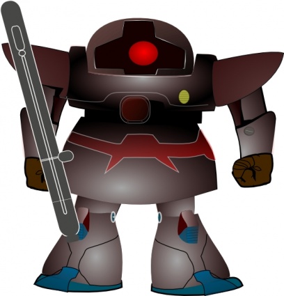 Fighter Robot clip art