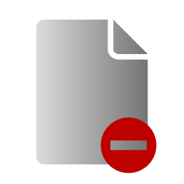 File Delete Icon