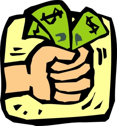 Fist Full Of Money clip art