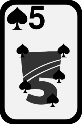 Five Of Spades clip art