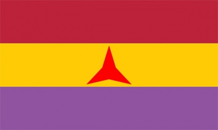 Flag Of The International Brigades clip art