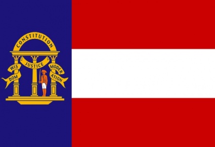 Flag Of The State Of Georgia Coat clip art