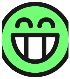 Flat Grin Smiley Emotion Icon Emoticon