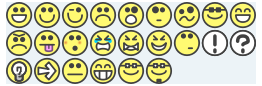 Flat Grin Smilies Emotion Icons Emoticons For Example For Forums