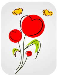 Flowers with Hearts
