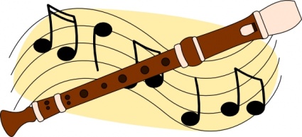 Flute Music clip art