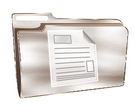 Folder icon plastic document