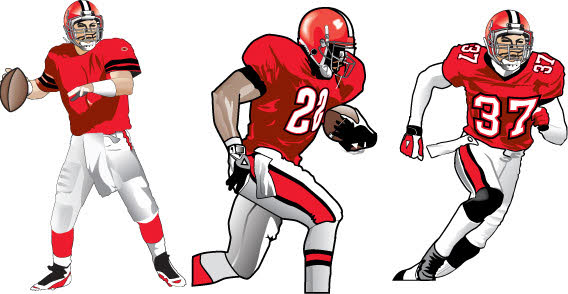 Football player free vector