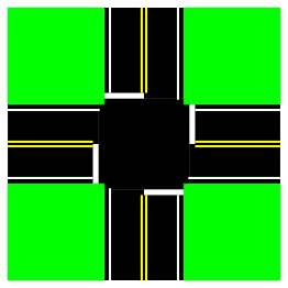 Four Way Intersection