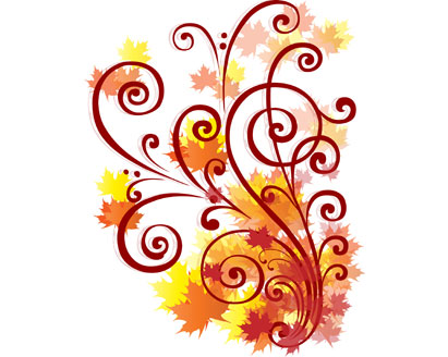 Free Autumn Swirl Vector