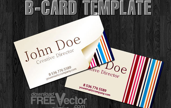 Free B-card Template