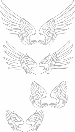 Free Hand Drawn Vector Wings