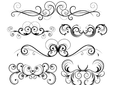 Free Ornate Vector Swirls