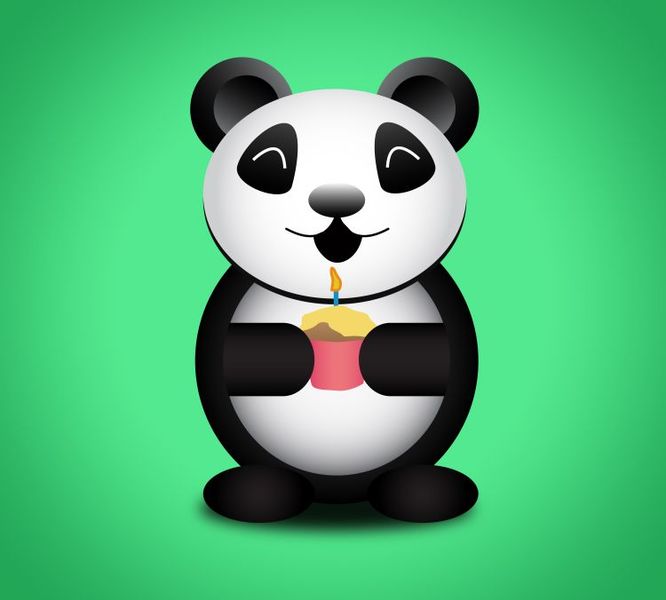 FREE Party Panda Vector