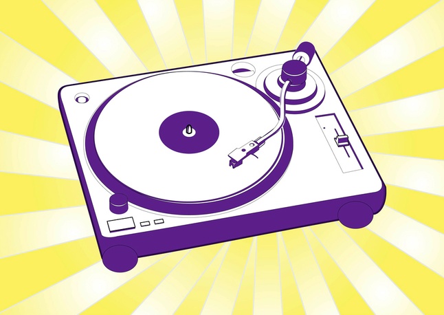 Free Turntable Vector