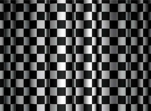 Free Vector Art. Checkered Curtain