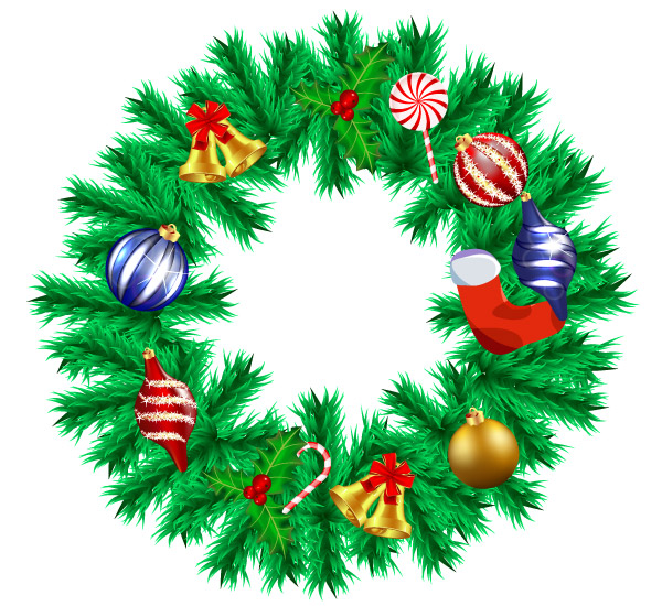 Free Vector Christmas Garland