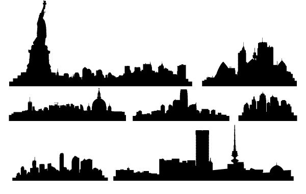 Free Vector City Skylines