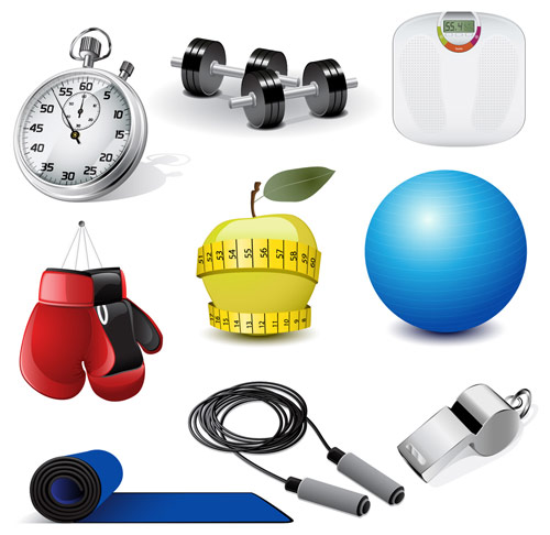 Free Vector Fitness Icons