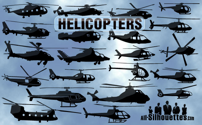 Free Vector Helicopters