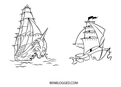 Free Vector Pirate Ships