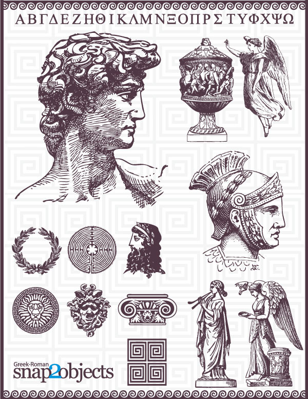 Free Vector Roman Elements