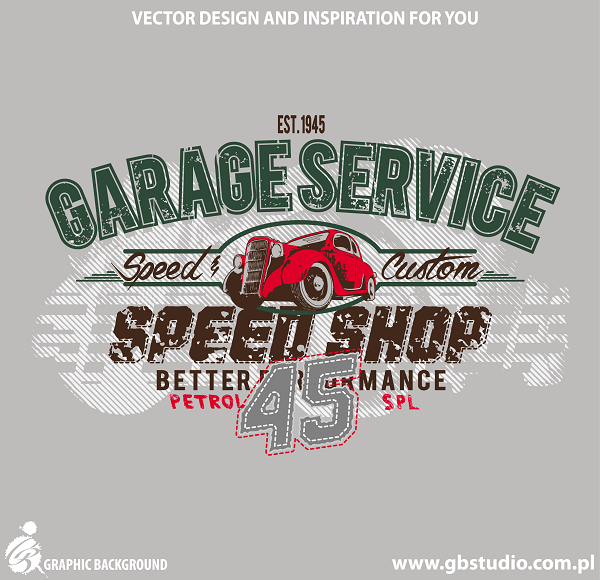 Free Vintage Vector T-shirt Design SERVICE45