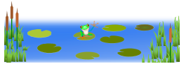 Frog On Bluish Pond