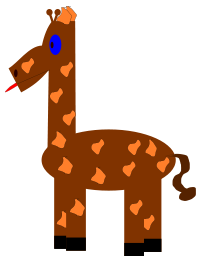 Funny giraffe