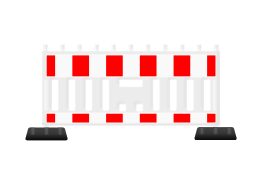 German roadworks-barrier