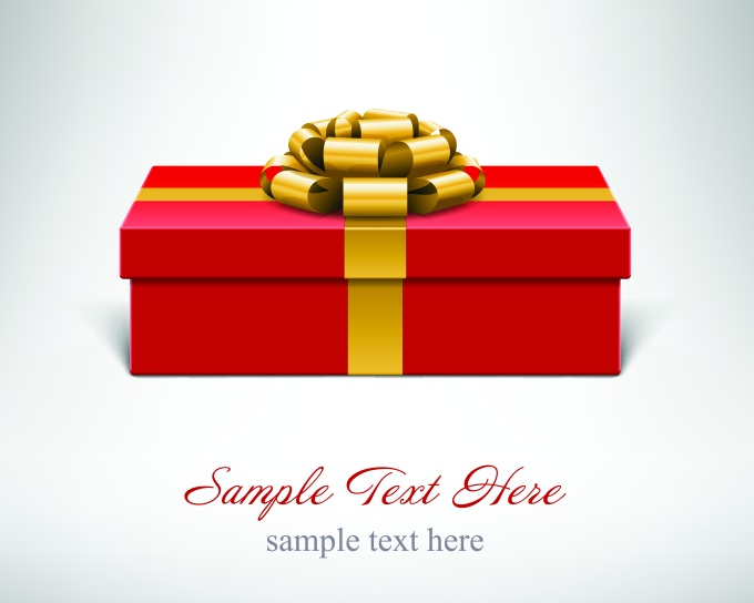 Gift Box Ribbon Vector