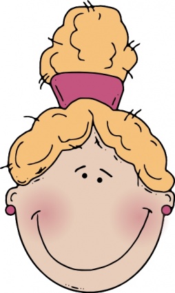 Girlface clip art