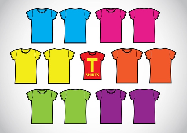 Girls T-Shirts Template