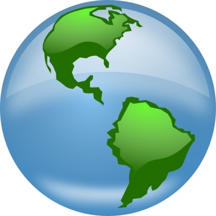 Glossy Globe clip art