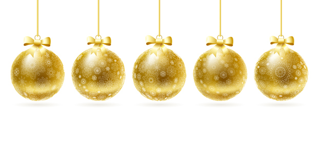 Gold Christmas Balls