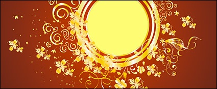 Gold gorgeous patterns Vector-9