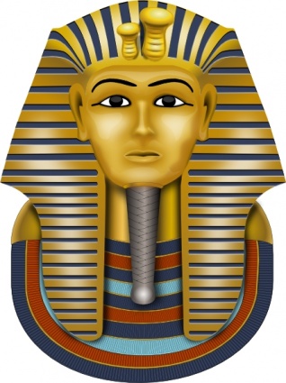 Golden Mask King Tut clip art