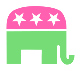 Gop Elephant White Background