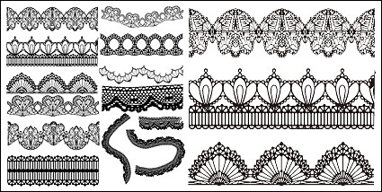 Grace lace pattern vector material